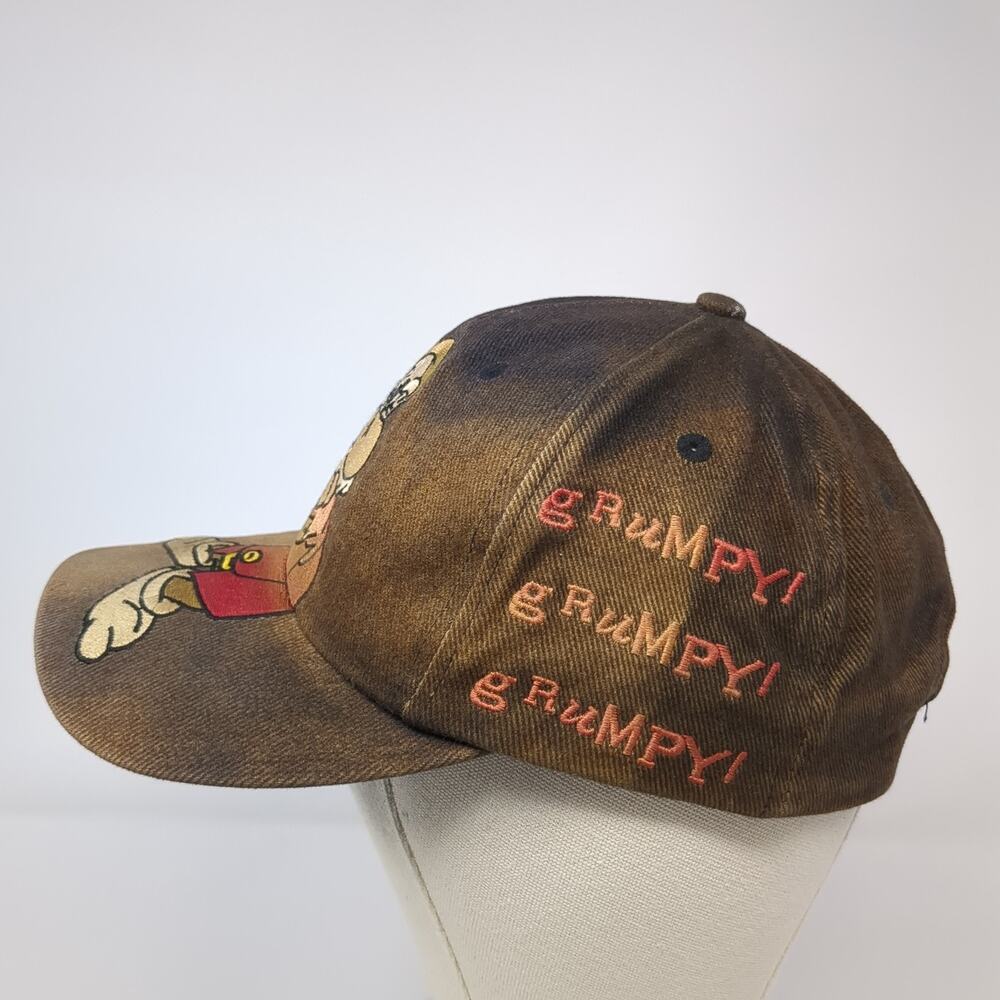 Grumpy! Grumpy! Grumpy! Snapback Cap Black Os Emb… - image 3